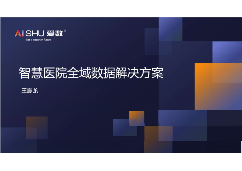 3-王震龙：爱数智慧医院全域数据解决方案.pdf 第1页