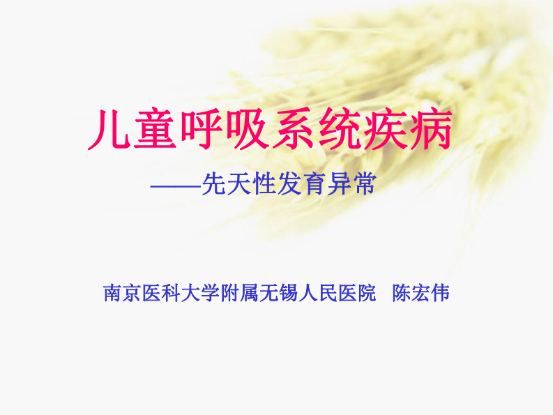 肺部先天性疾病-陈宏伟.pdf 第1页