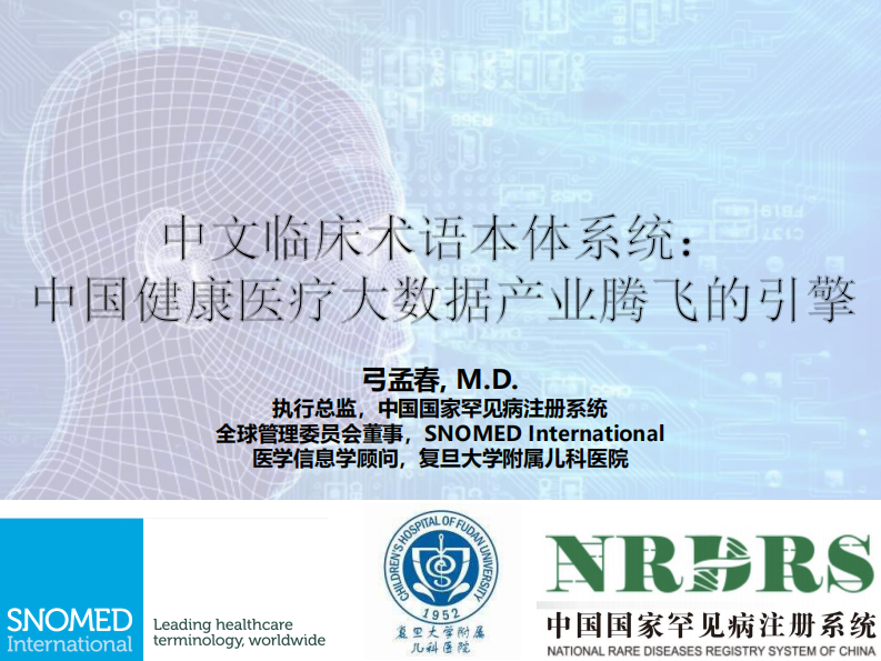 中文临床本体术语体系-中国健康医疗大数据产业腾飞的引擎（弓孟春）.pdf 第1页