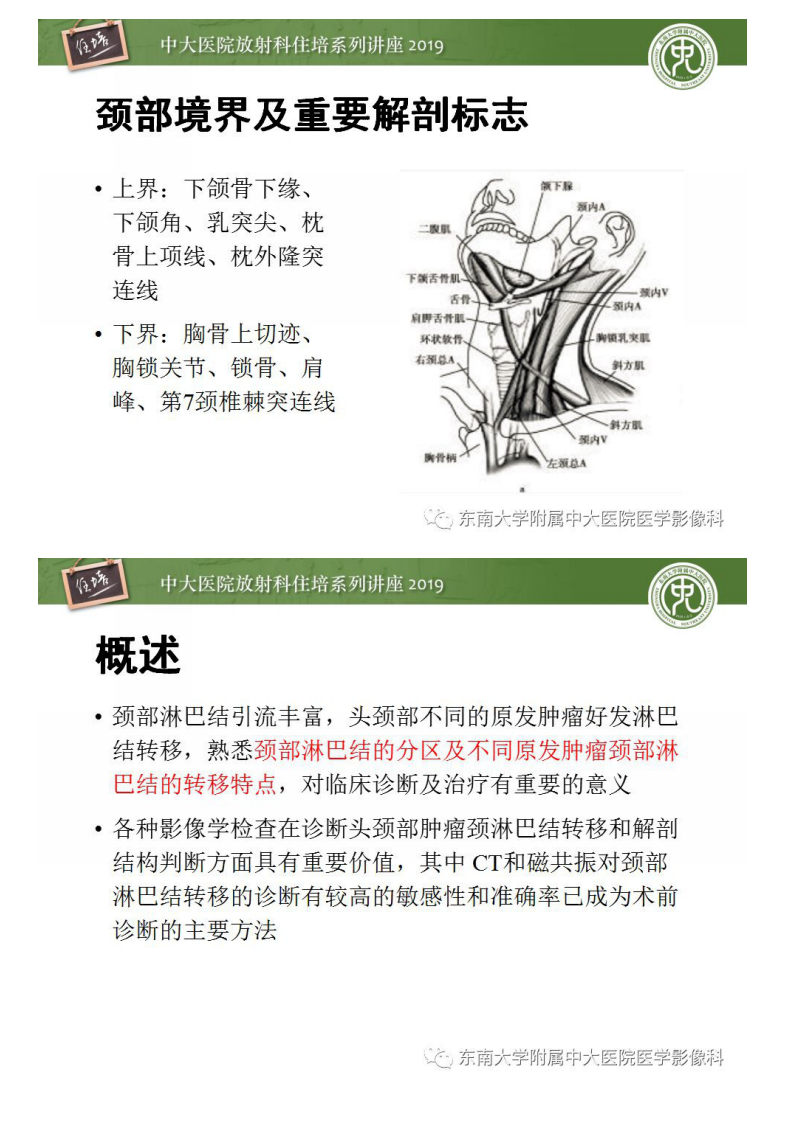 20190115_1【2018住培系列讲座第45期】颈部淋巴结的影像解剖及常见病变的影像表现.pdf 第2页