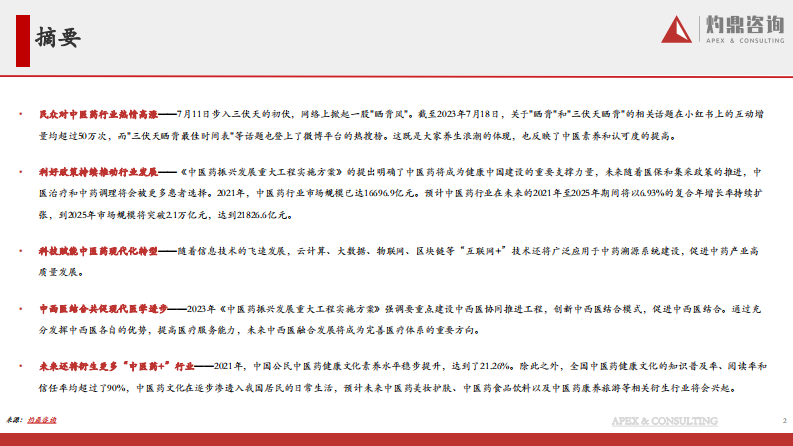 2023年中医药行业研究报告-灼鼎咨询-2023-52页.pdf 第2页