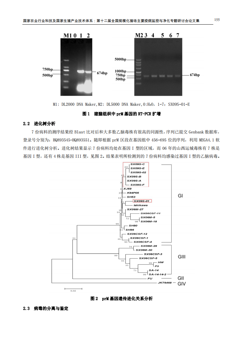 猪源基因I型乙型脑炎病毒分离及乙型脑炎在我国分布分析.pdf 第3页