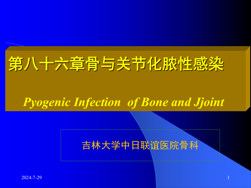 24)骨与关节感染.ppt 第1页