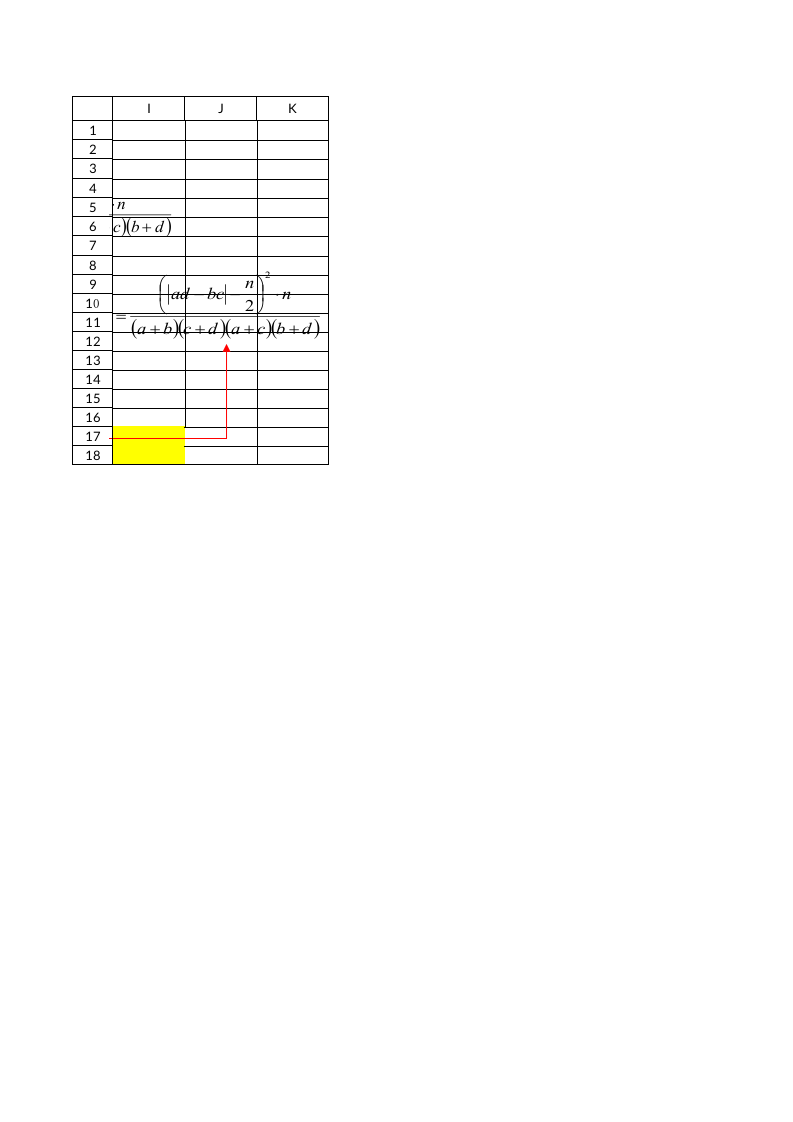 四格表卡方检验模板.xls 第2页