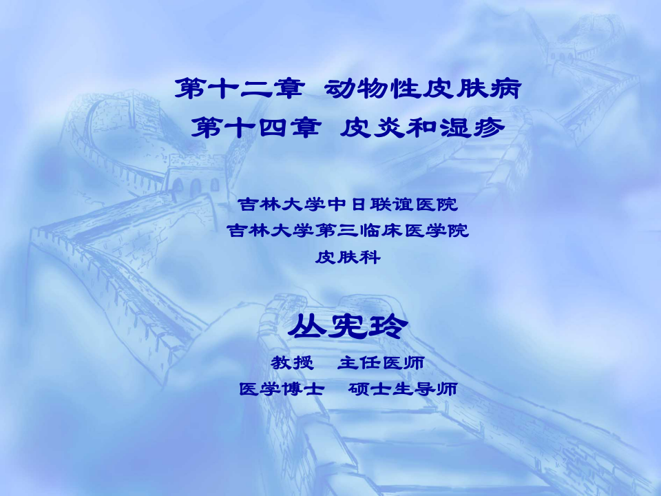 5)0624 湿疹类皮肤病本科生.ppt 第1页