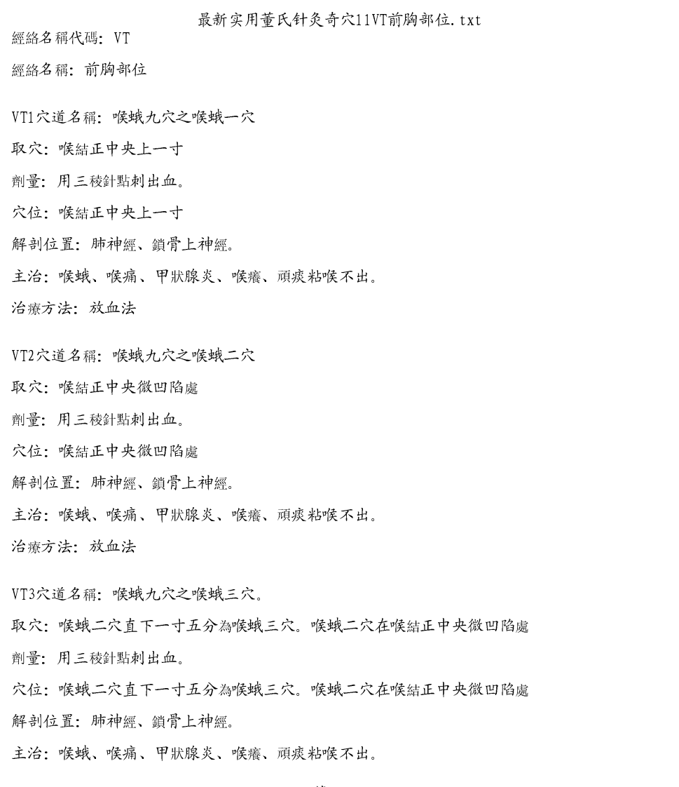 最新实用董氏针灸奇穴11VT前胸部位.pdf 第1页