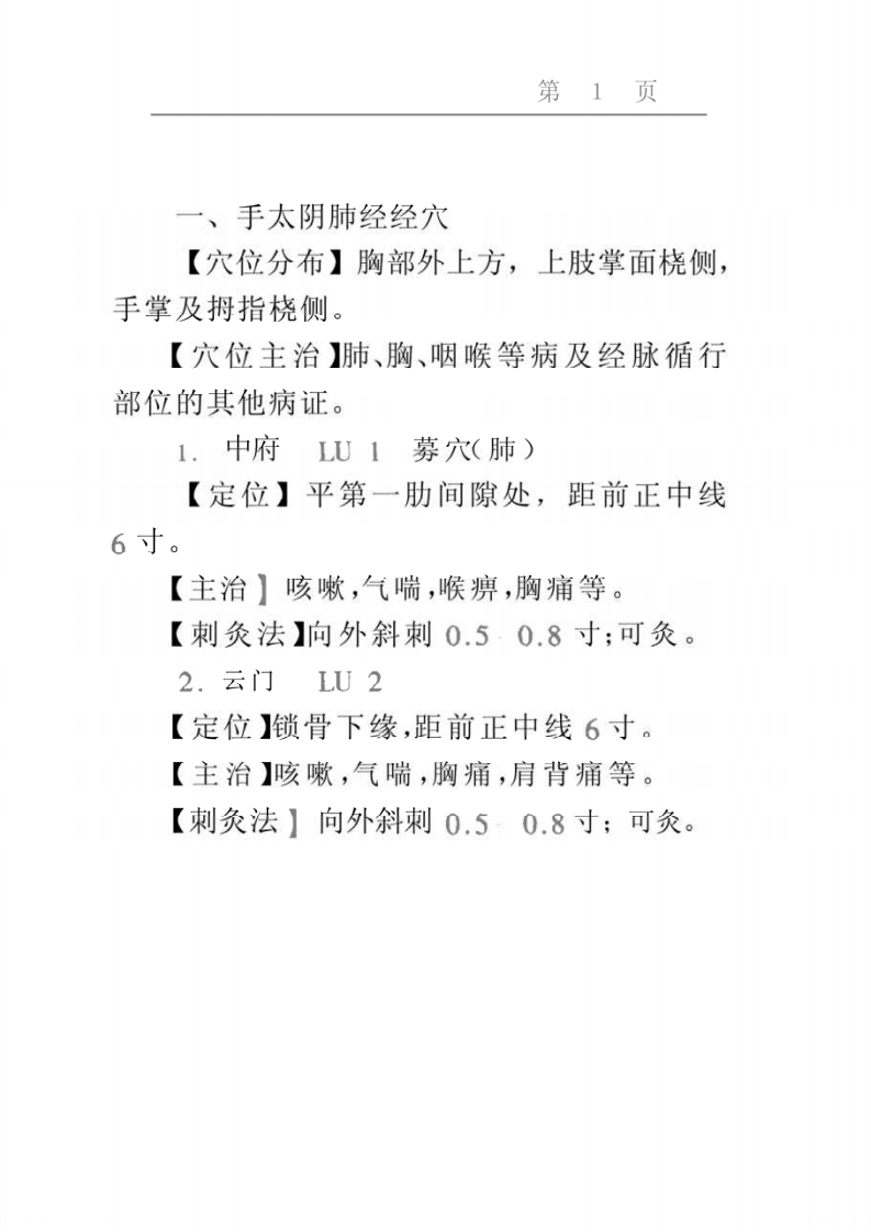 针灸穴位记忆手册.pdf 第1页