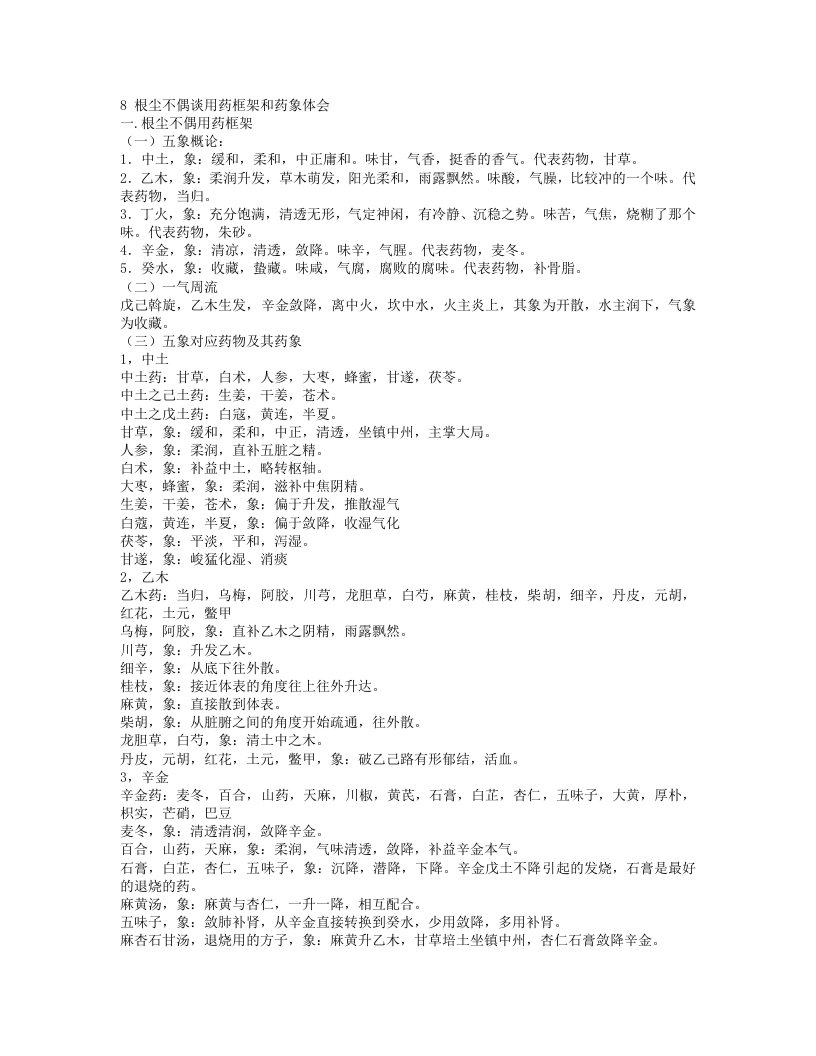 10.根尘不偶谈用药框架和药象体会.txt 第1页