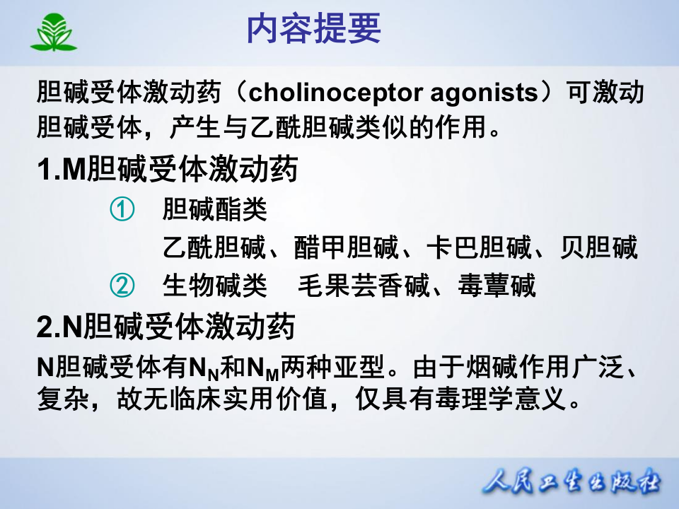 第 六 章  胆碱受体激动药.ppt 第2页