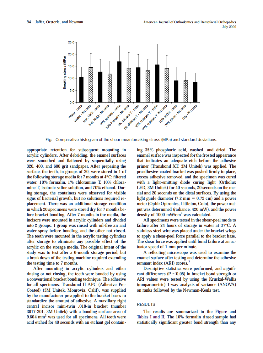 Jaffer_Storage-media-effect-on-bond-strength-of-orthodontic-brackets_2009.pdf 第2页