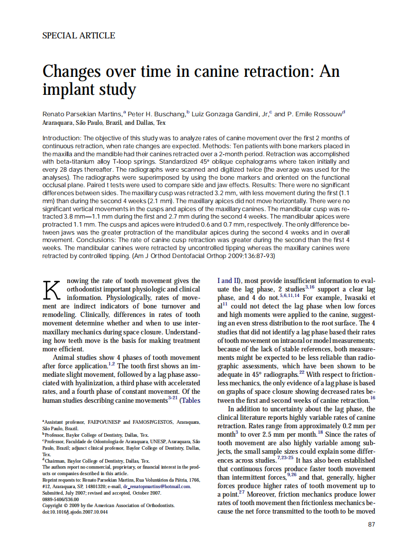 Martins_Changes-over-time-in-canine-retraction-An-implant-study_2009.pdf 第1页