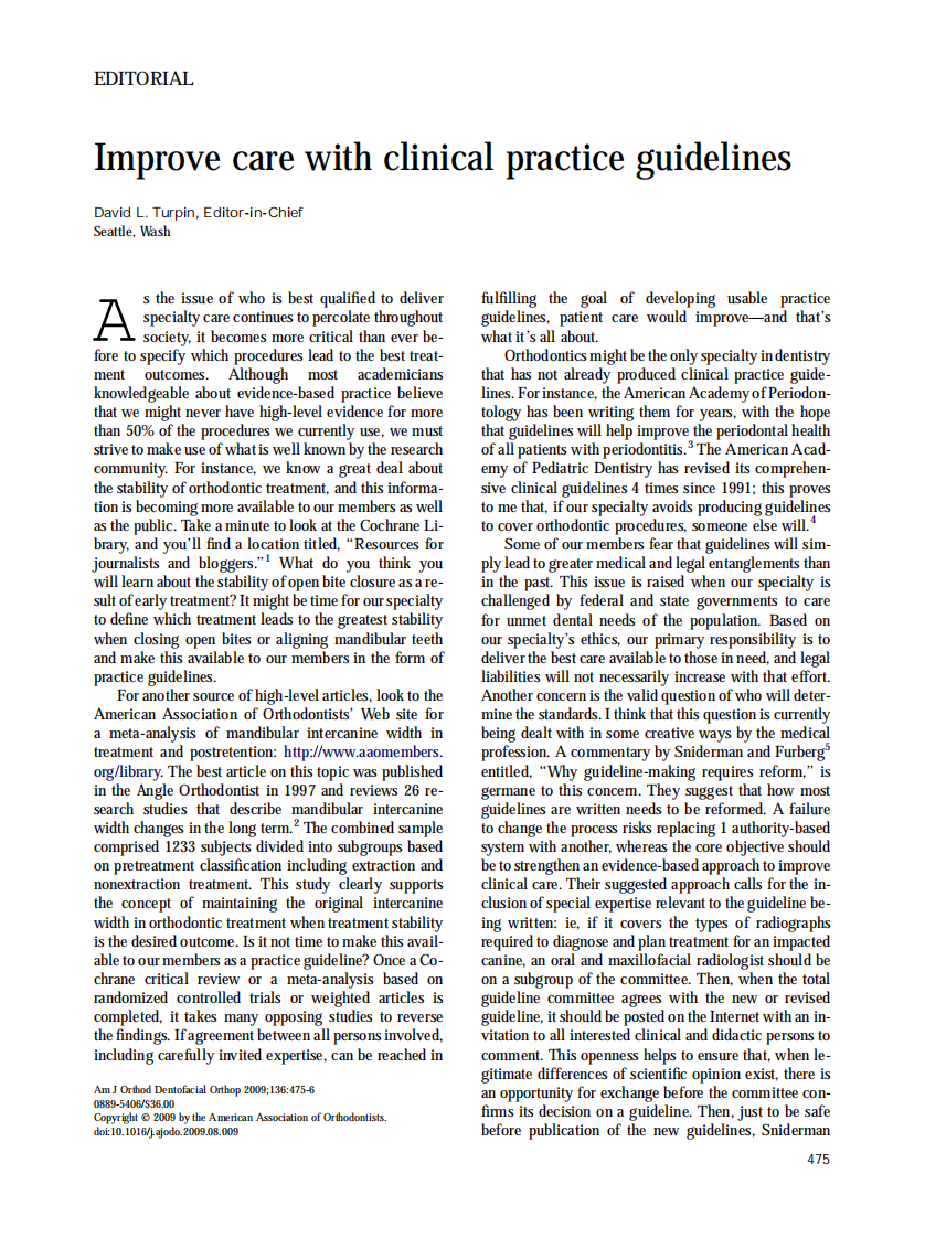 Turpin_2009_American-Journal-of-Orthodontics-and-Dentofacial-Orthopedics.pdf 第1页