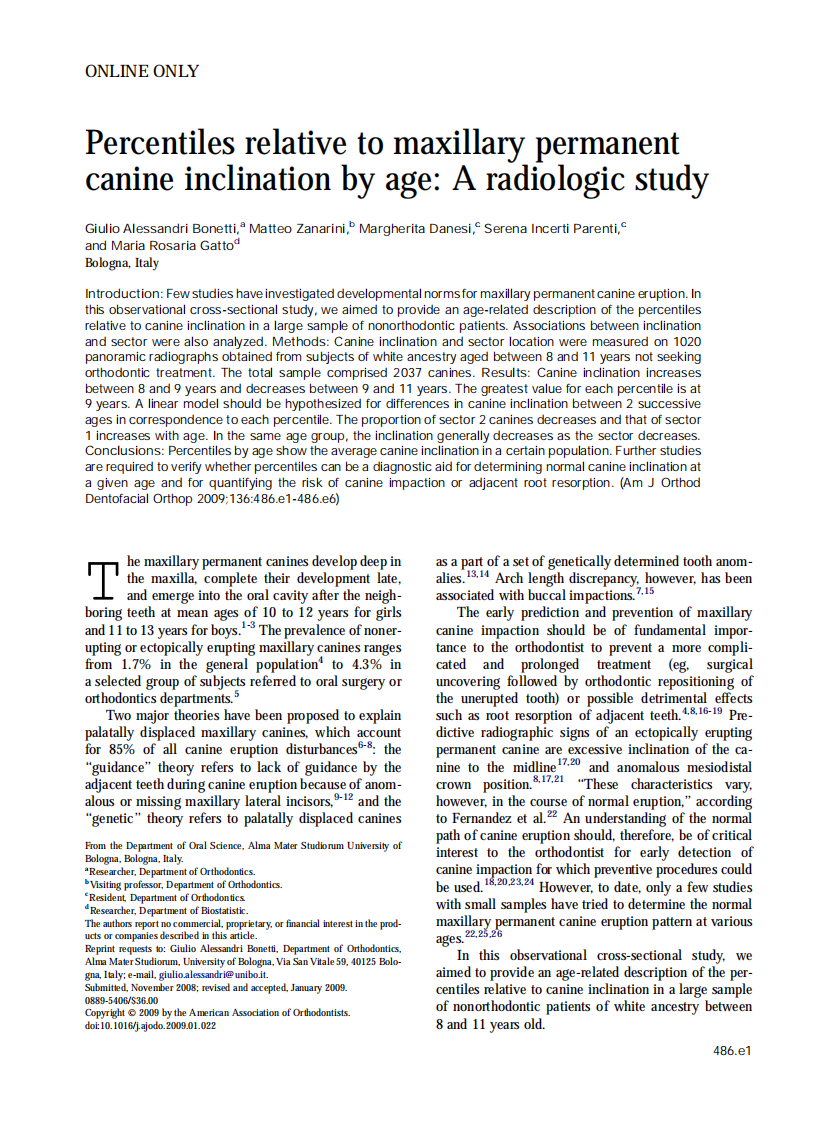 Alessandri-Bonetti_2009_American-Journal-of-Orthodontics-and-Dentofacial-Orthopedics_1.pdf 第1页