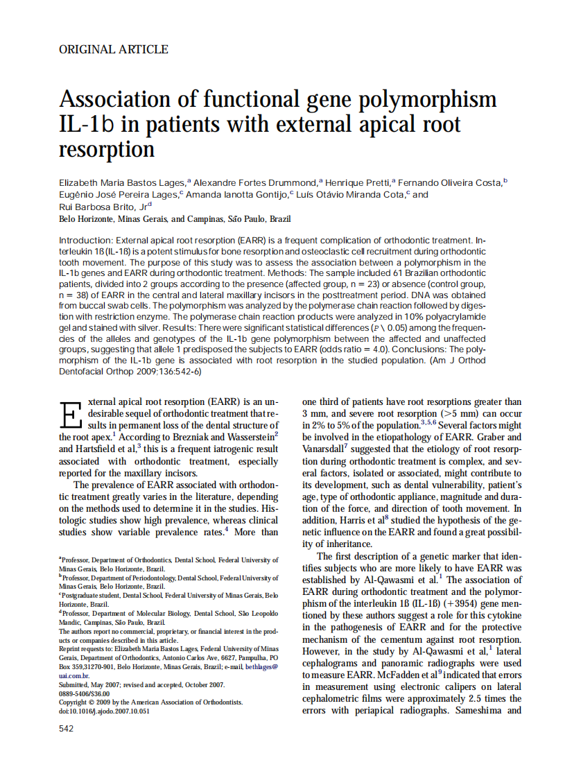 Bastos-Lages_2009_American-Journal-of-Orthodontics-and-Dentofacial-Orthopedics.pdf 第1页