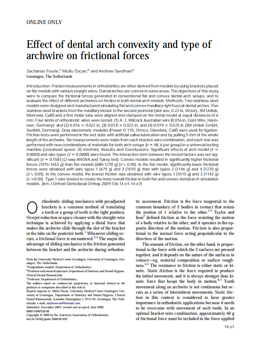 Fourie_Effect-of-dental-arch-convexity-and-type-of-archwire-on-frictional-forces_2009.pdf 第1页