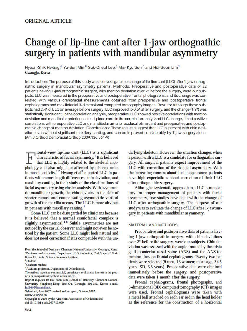 Hwang_2009_American-Journal-of-Orthodontics-and-Dentofacial-Orthopedics.pdf 第1页