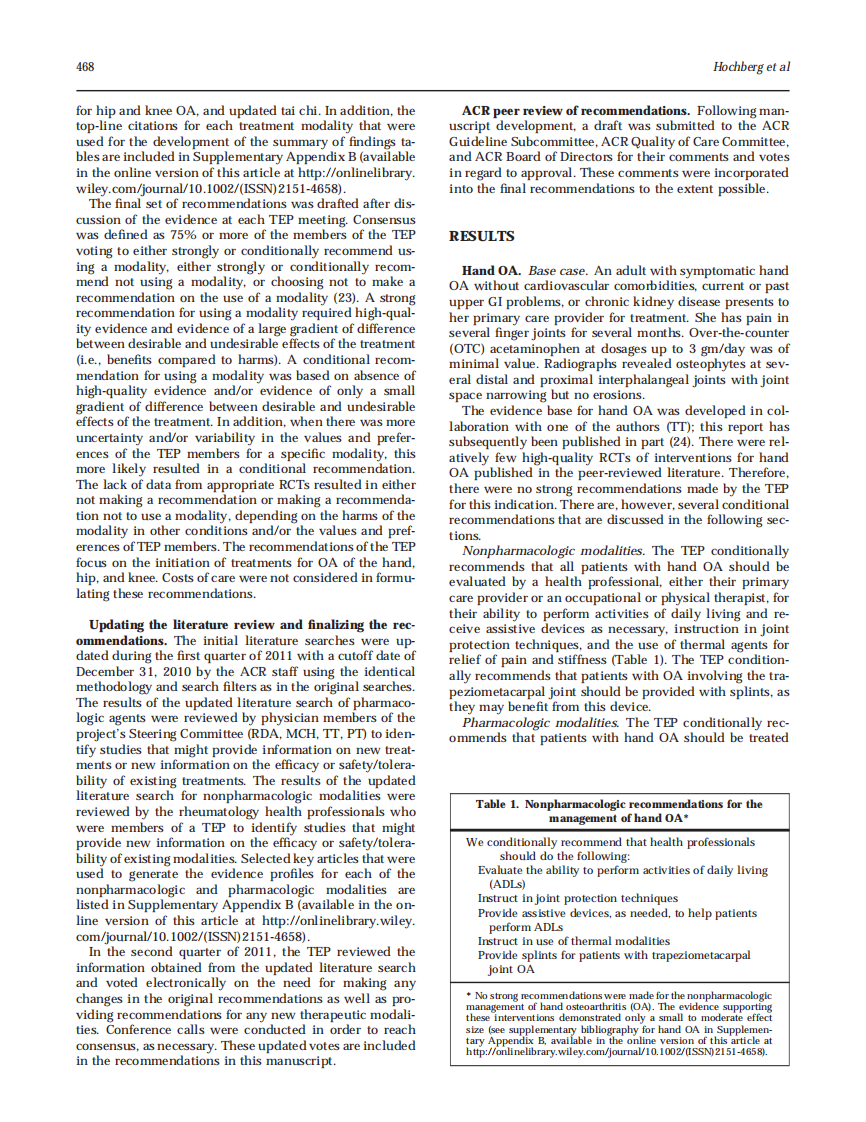 2012+ACR+关于手部、髋部和膝部骨关节炎的非药物和药物治疗的建议.pdf 第4页