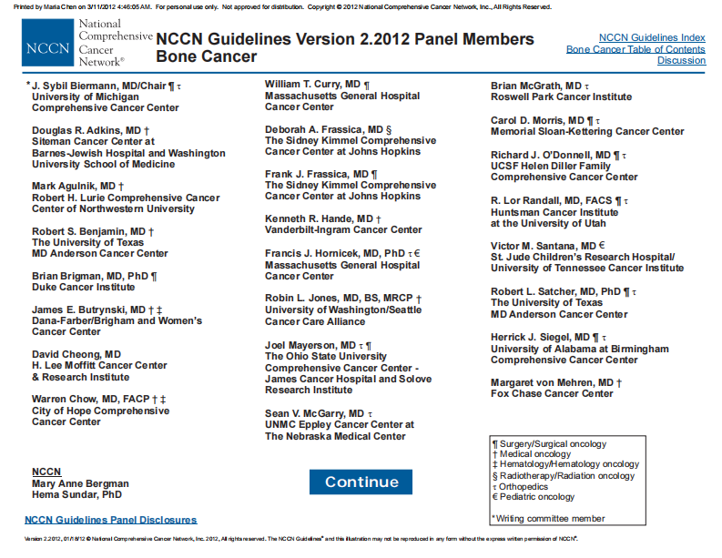 2012NCCN+美国骨肿瘤指南（第2版）.pdf 第2页