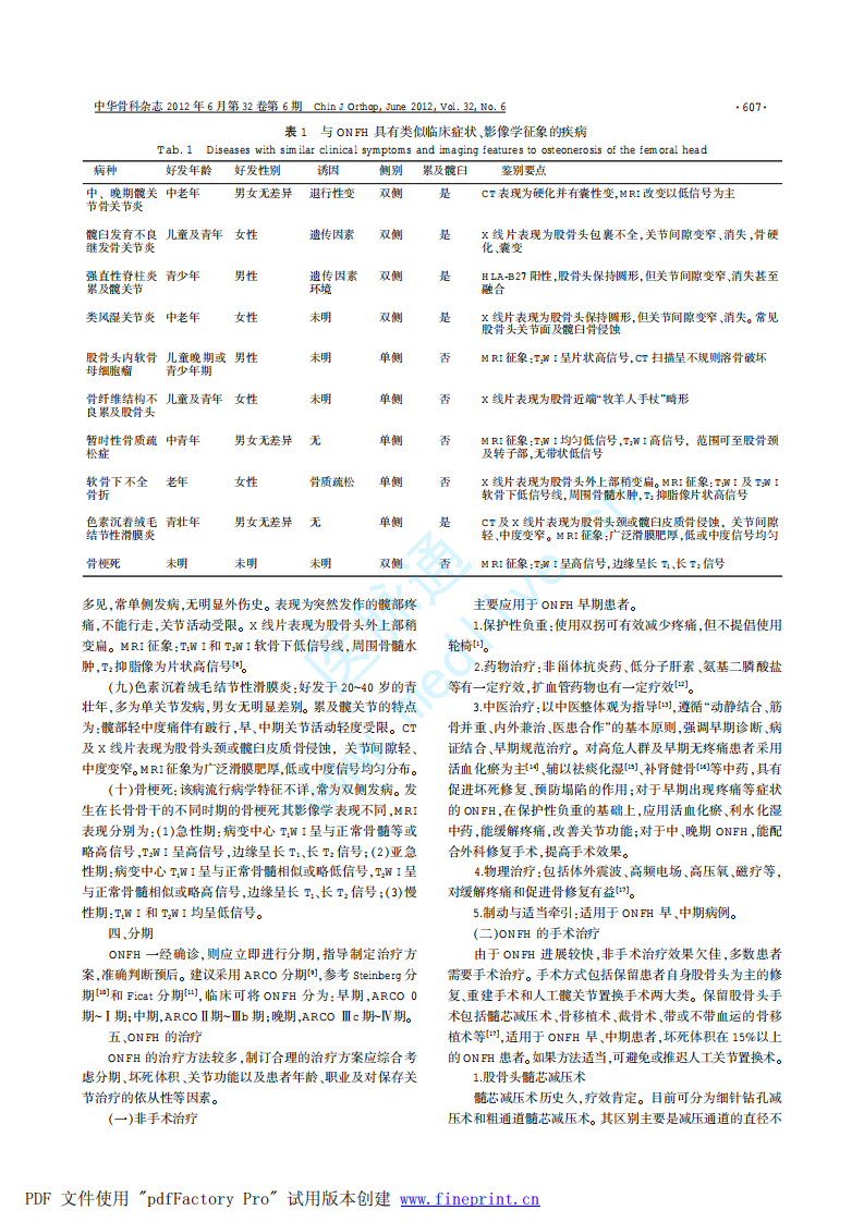 成人股骨头坏死诊疗标准专家共识(2012年版).pdf 第2页