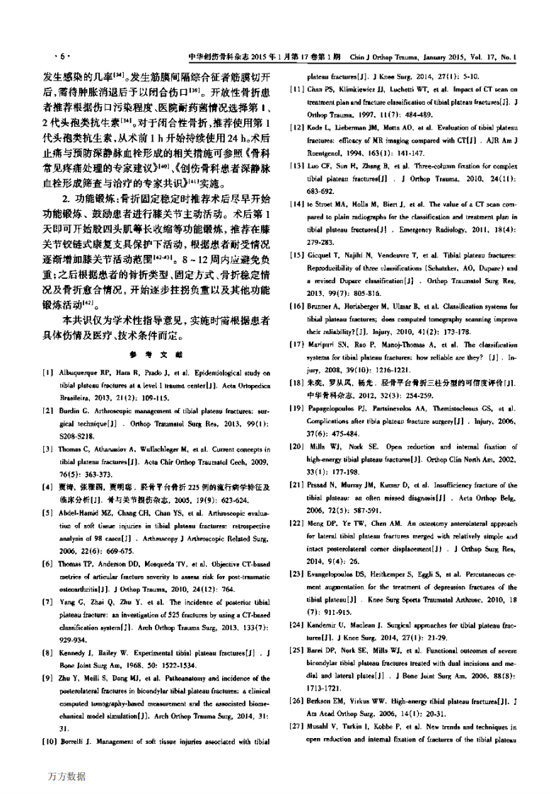 胫骨平台骨折诊断与治疗的专家共识.pdf 第4页