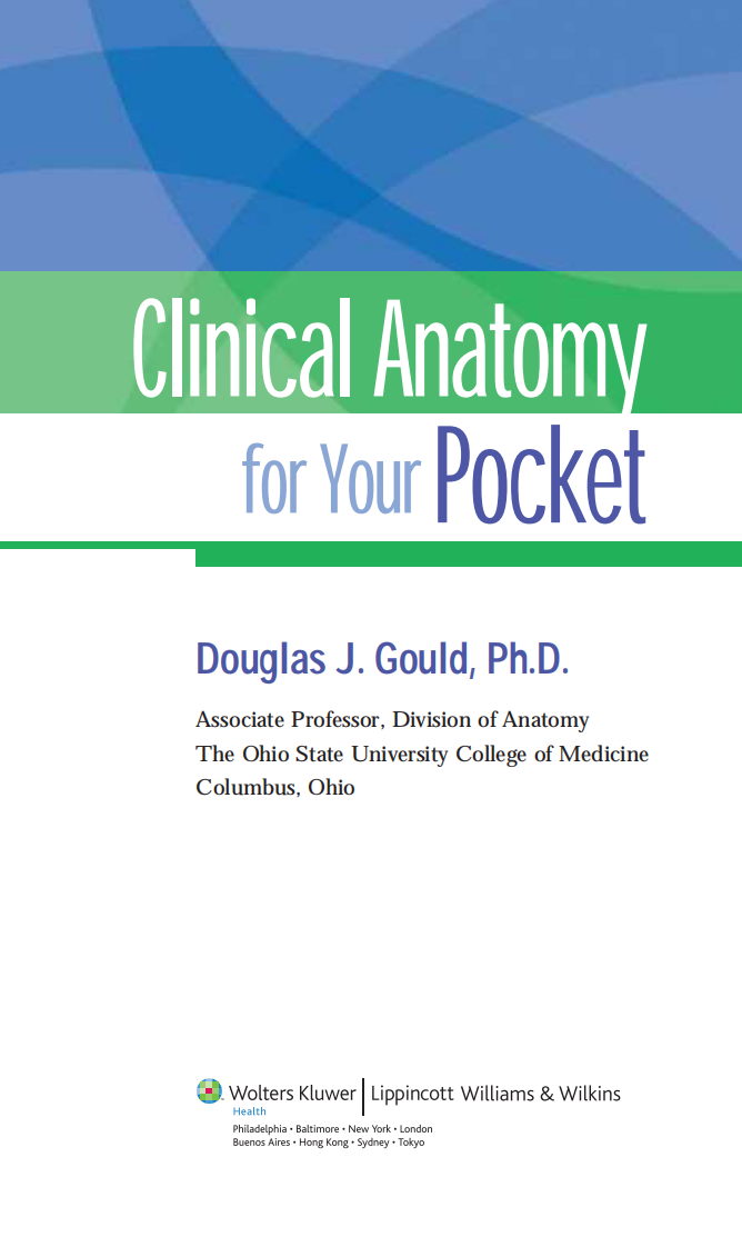 口袋版临床解剖学（2008高清英文版）Clinical Anatomy for Your Pocket.pdf 第3页