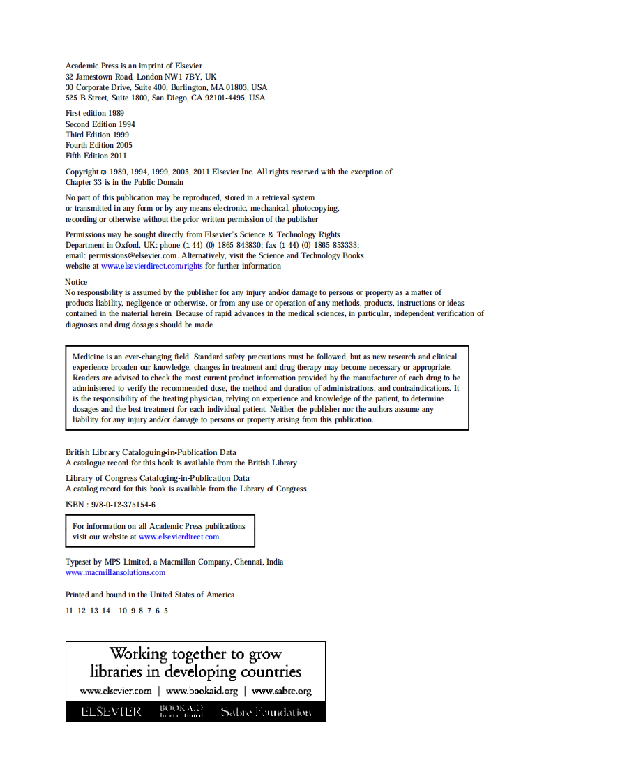 儿科血液学与肿瘤学手册Manual of Pediatric Hematology and Oncology(5th,2011)2-1.PDF 第4页