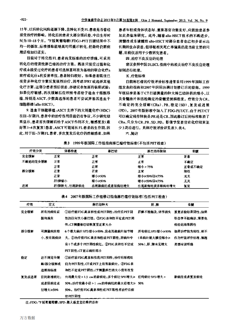 中国滤泡性淋巴瘤诊断与治疗指南2013年版.pdf 第3页