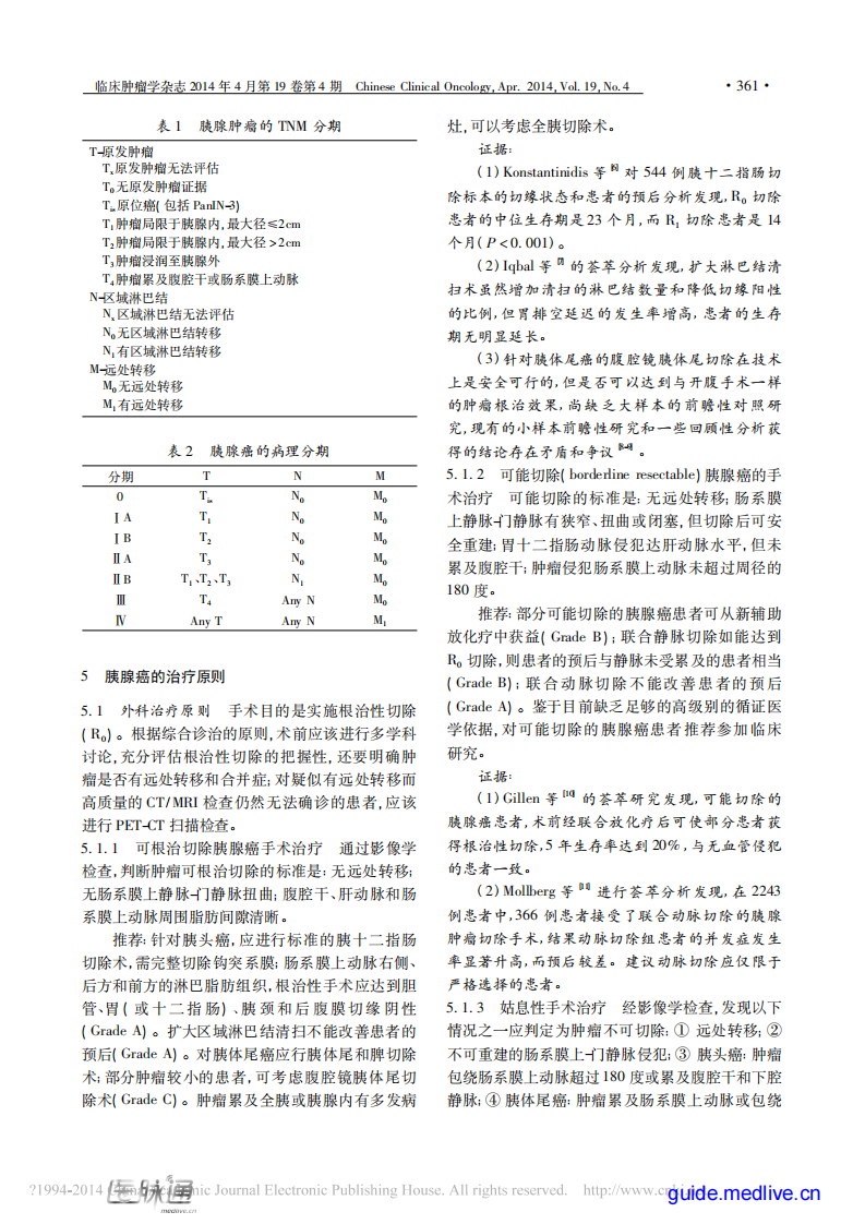 胰腺癌综合诊治中国专家共识（2014年版）.pdf 第4页