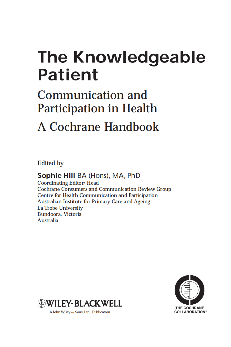 如何与知识渊博的病人沟通（2011高清英文版）The Knowledgeable Patient munication and Participation in Health.pdf 第2页