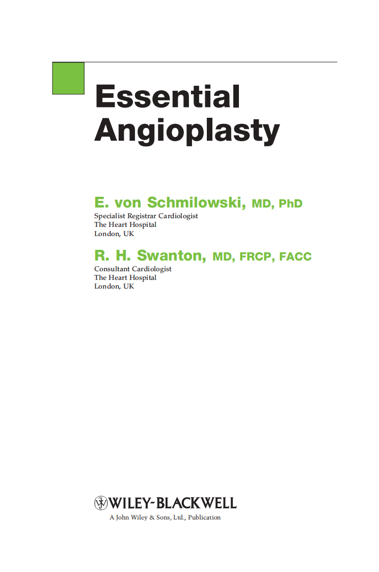 血管成形术（2013高清英文版）Essential Angioplasty.pdf 第3页