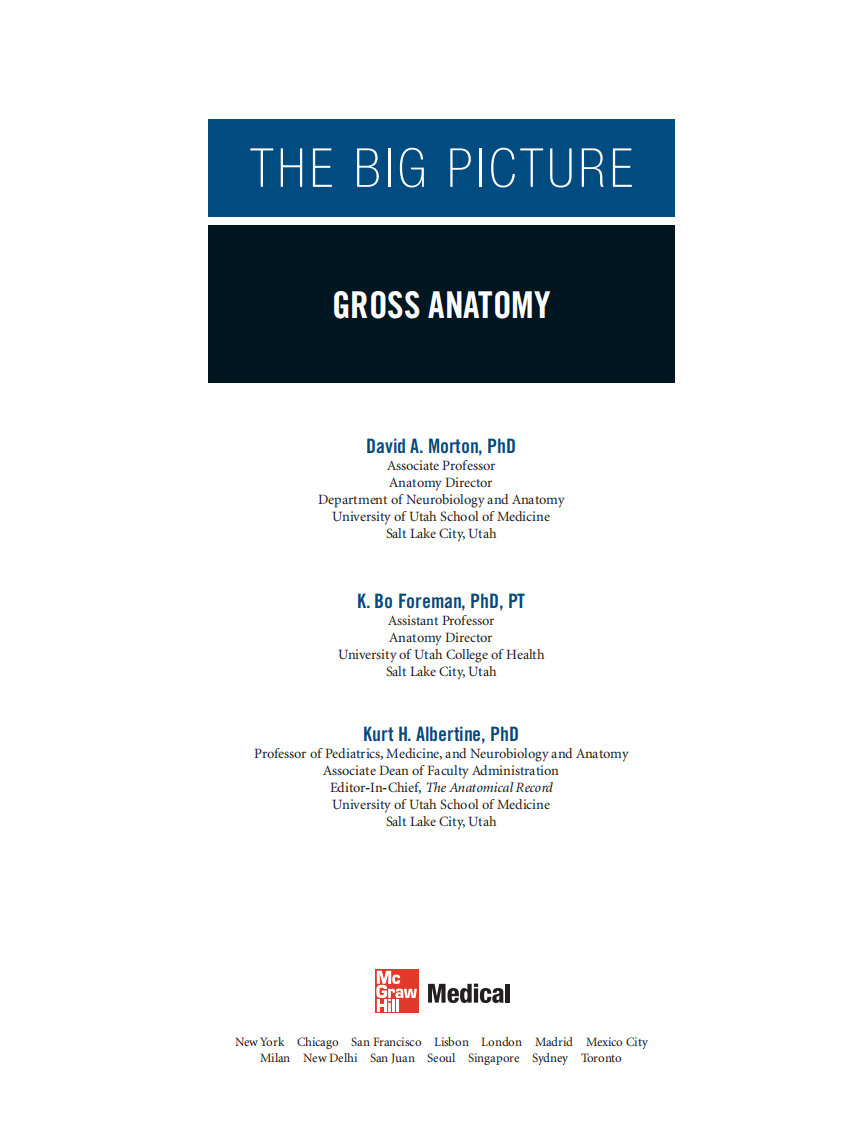 解剖学：大图片（2011高清英文版）Gross Anatomy The Big Picture.pdf 第4页