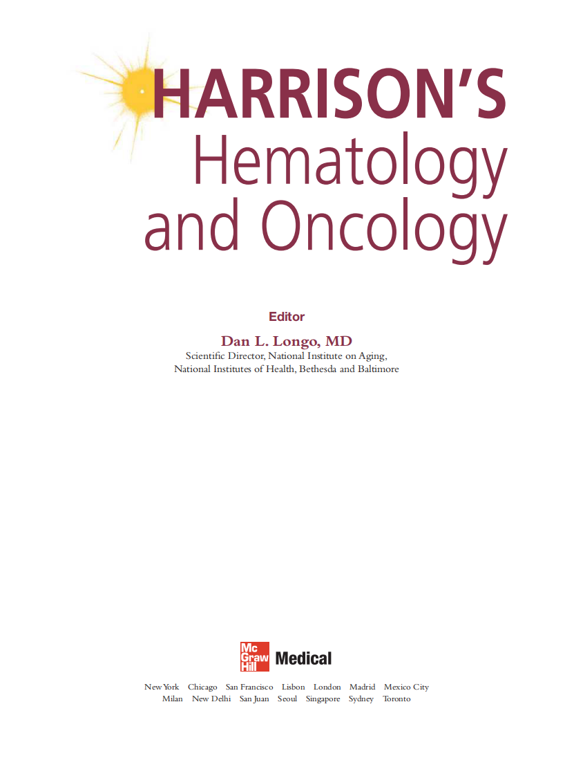 哈里森的血液学和肿瘤学(2010高清 英文版)Harrison's Hematology and Oncology.pdf 第4页