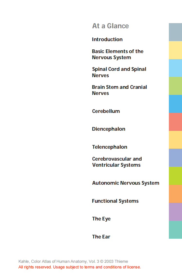 国外神经解剖学彩色图谱（高清英文版）Color Atlas and Textbook of Human Anatomy.pdf 第1页