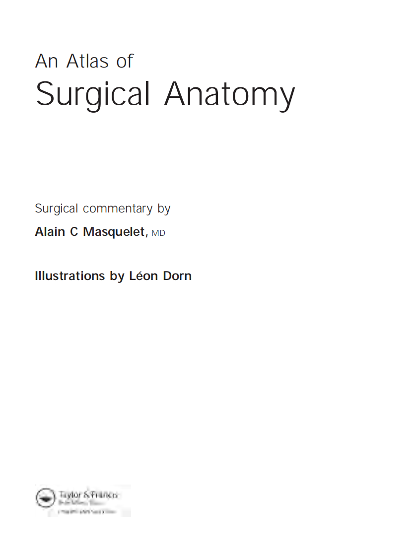 Atlas外科解剖学（高清英文版）An Atlas of Surgical Anatomy.pdf 第4页