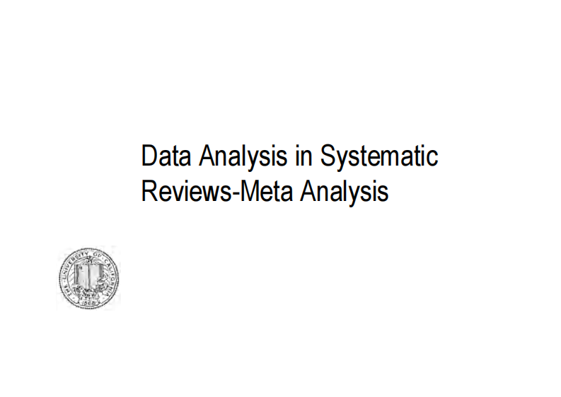 data analysis in 系统评价数据分析.pdf 第1页
