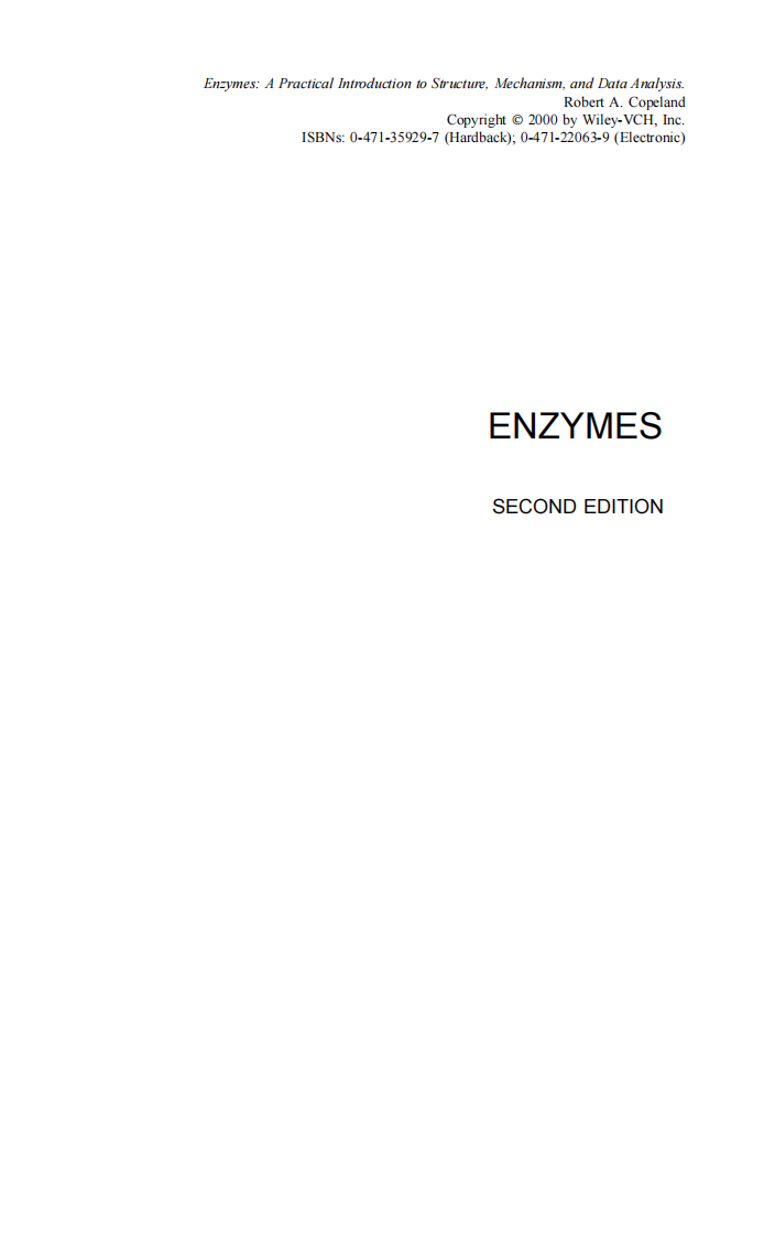 Enzymes-A Practical Introduction to Structure酶结构实用导论.pdf 第2页