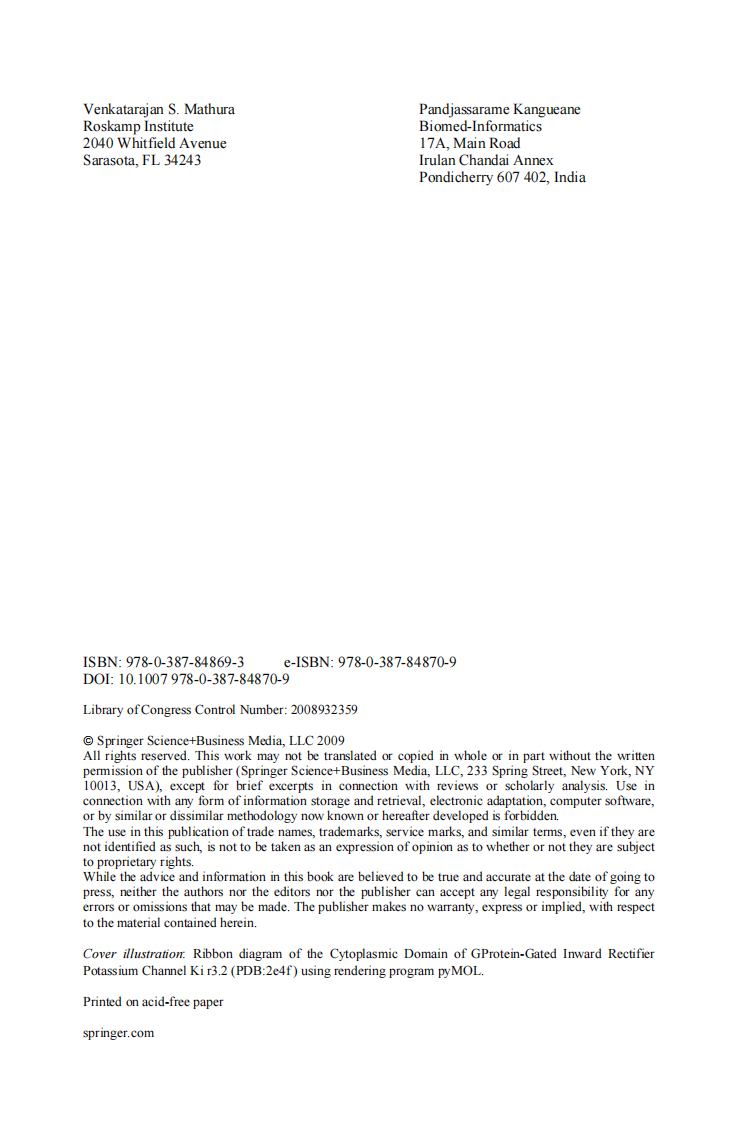 Bioinformatics A Concept-Based Introduction - 2009生物信息学.pdf 第2页